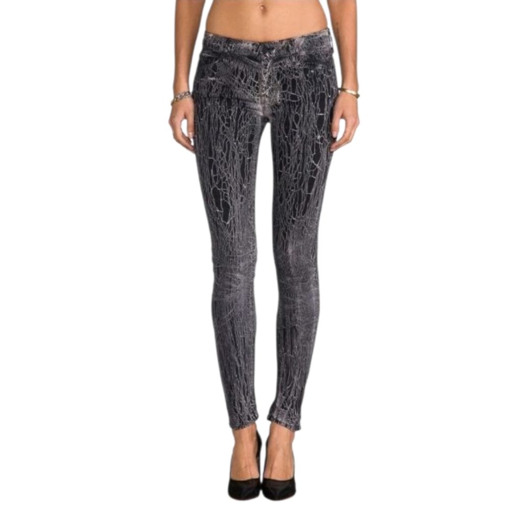 MOTHER Jeans The Looker Breaking Point Graphite Size 28